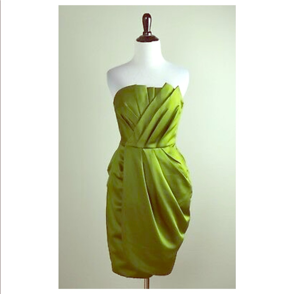 Formal Strapless Party Dress by VERA WANG Green
